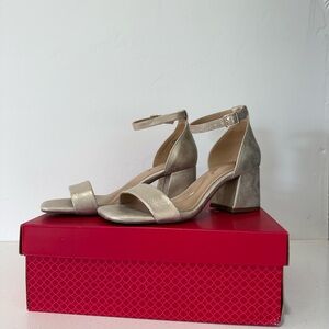 Kelly & Katie Gold Block Heels